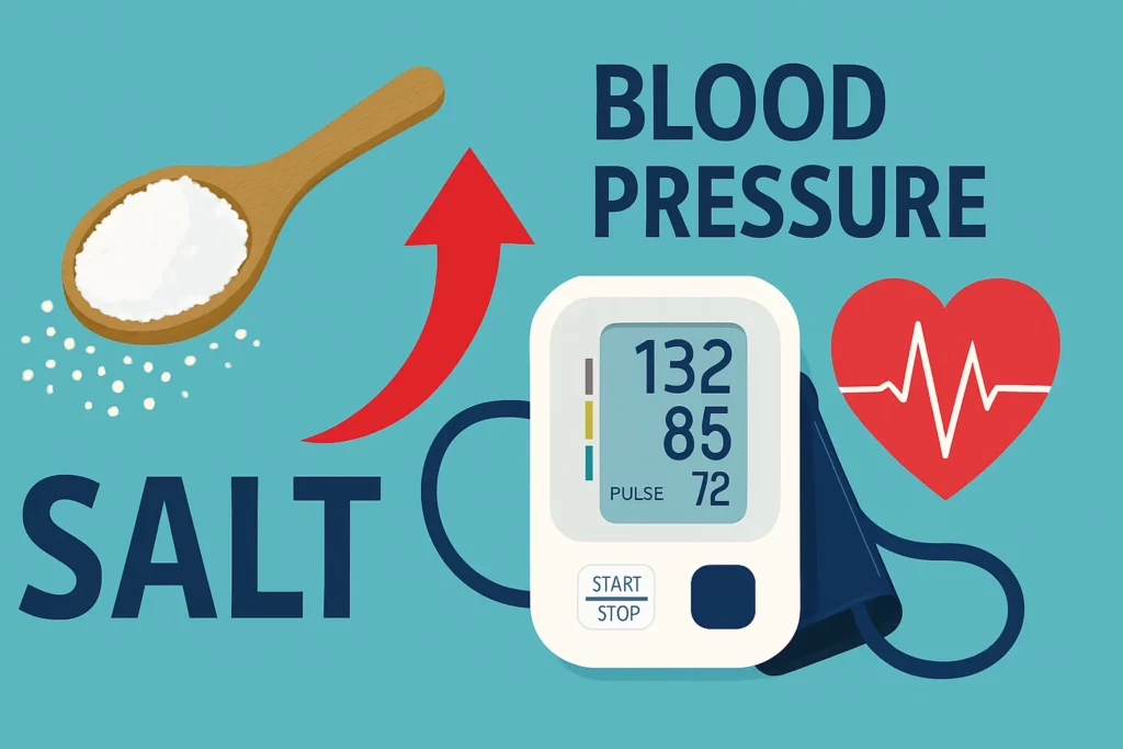تأثیر کاهش مصرف نمک بر کنترل فشار خون: بررسی علمی و راهکارها